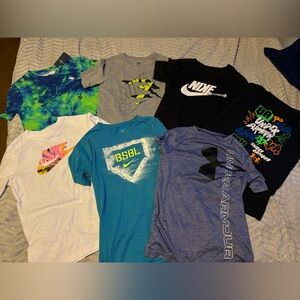 Boys back to school 16 top clothing lot. Nike,Under Armour, Abercrombie.